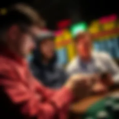 Bettors analyzing odds on a mobile device