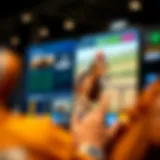 User interface of a popular horse racing app