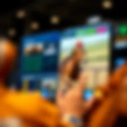 User interface of a popular horse racing app