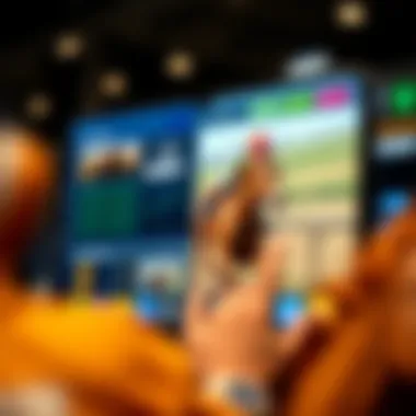 User interface of a popular horse racing app