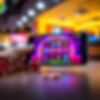 Vibrant Free Slot Game on Android Android device displaying a vibrant free slot game