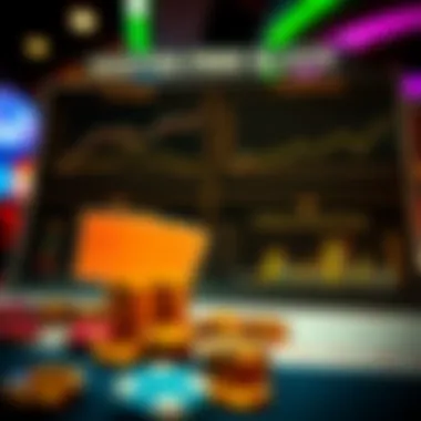 Charts and graphs illustrating slot game strategies and potential winnings