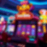 Vibrant free slot machine interface with colorful graphics
