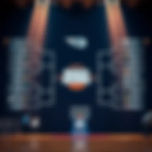 Visual representation of the March Madness bracket