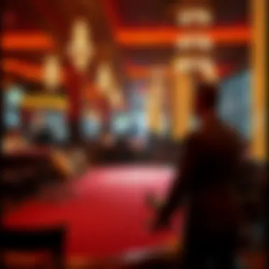 Casino Atmosphere and Rituals An atmospheric setting of a casino where rituals are performed