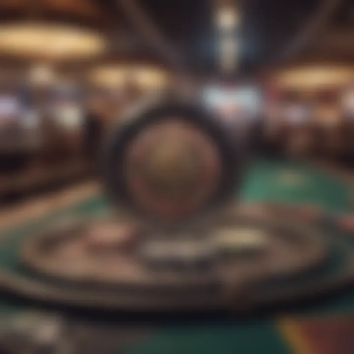 An abstract depiction of trends in the gambling industry