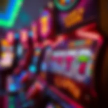 Detailed View of Slot Game Features A close-up of slot game features and bonuses