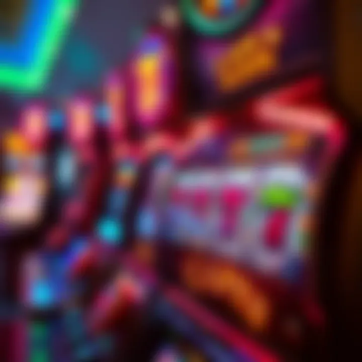 Detailed View of Slot Game Features A close-up of slot game features and bonuses