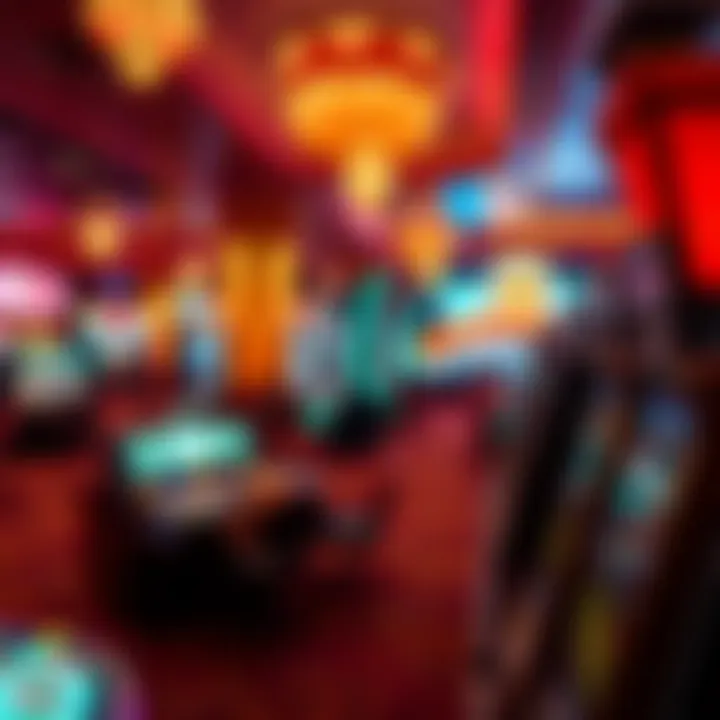 Casino gaming floor with vibrant atmosphere