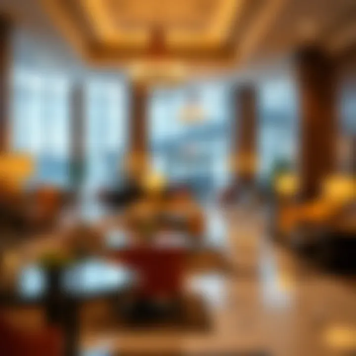 Welcoming Atmosphere in Hotel Lobbies Cozy hotel lobby inviting guests with warm lighting