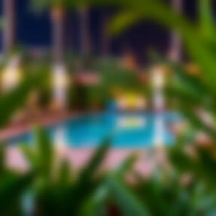 Relaxing Poolside Retreats Near the Casino Refreshing pool area surrounded by lush greenery