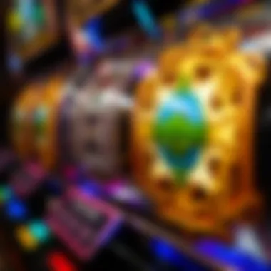 Intricate Slot Design Close-up of the intricate design on a popular slot game