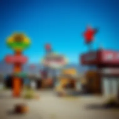 Historical significance captured at the Neon Boneyard showcasing vintage signs