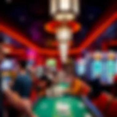 A vibrant scene capturing customer engagement and excitement