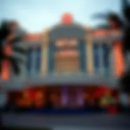 Exterior view of Neva Casino showcasing its architectural design