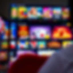 Vibrant online casino interface showcasing diverse games