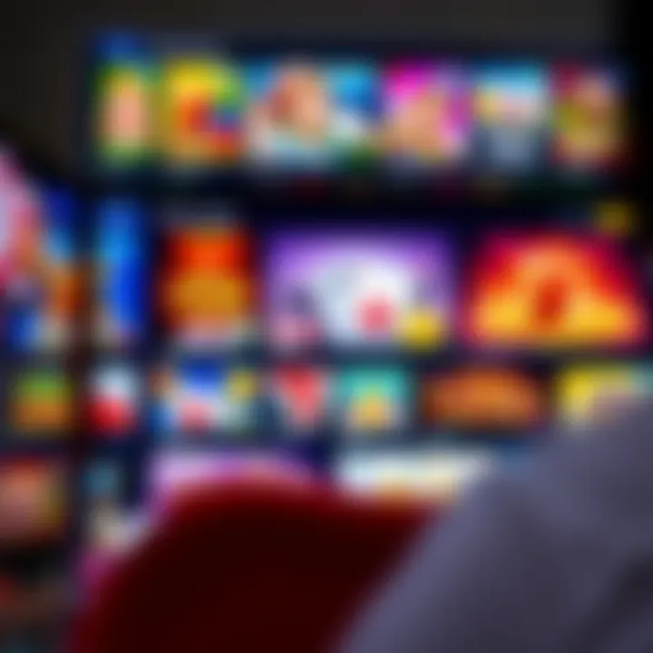 Vibrant online casino interface showcasing diverse games