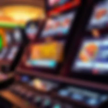 Advanced Technology Interface on Slot Machine Close-up of the advanced technology interface on a new slot machine, emphasizing interactive features.