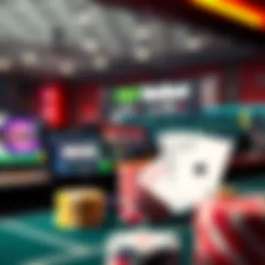 Betting Platforms and No Deposit Offers Illustration showcasing various online betting platforms offering no deposit bonuses