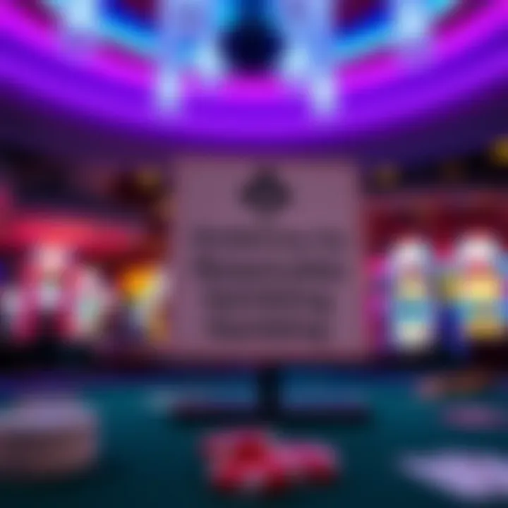 Responsible gambling tips displayed in a casino setting