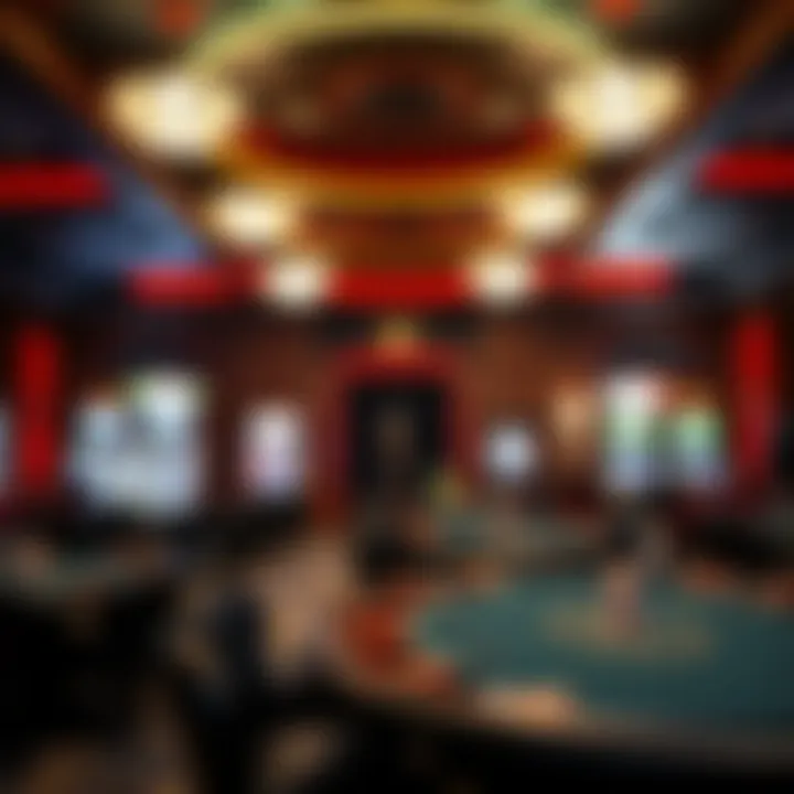 Interior View of Poker Room Interior view of Odawa Casino Poker Room showcasing poker tables