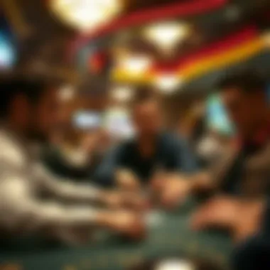 Players Engaged in Gameplay Players engaged in a game at the Odawa Casino Poker Room