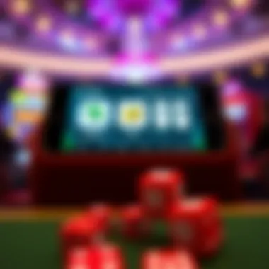 Graphical representation of mobile applications shaping gambling behavior