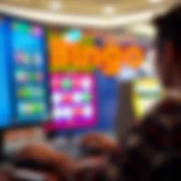 Vibrant online bingo gaming interface