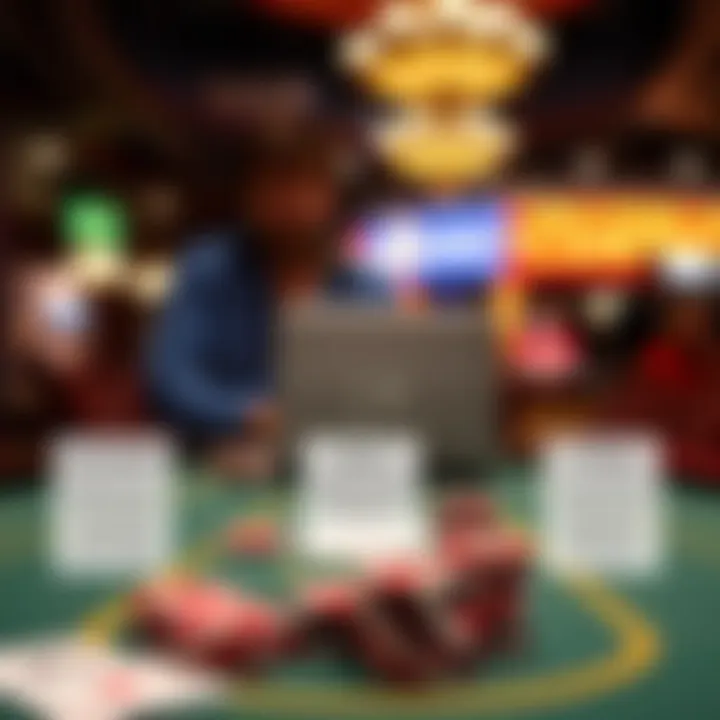 Legal Framework of Online Gambling in Illinois Diagram illustrating the legal framework of online gambling in Illinois