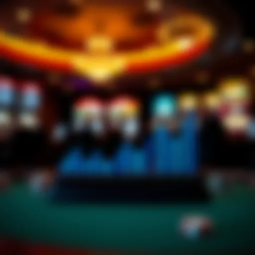 Visual representation of online gambling statistics in Illinois