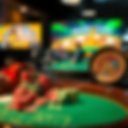 Diverse Online Gambling Platforms Diverse array of online gambling platforms showcasing games