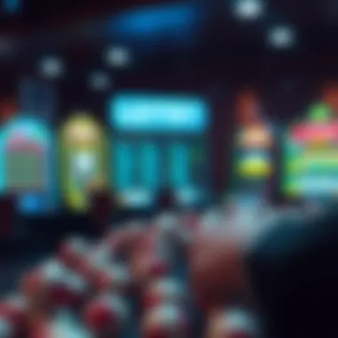 A graphic representation of various lottery game options