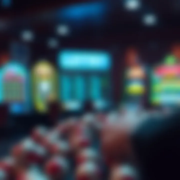 A graphic representation of various lottery game options