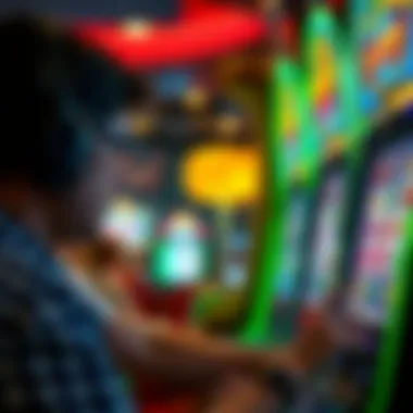 Player engaged in an online slot game