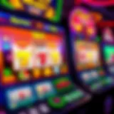 Colorful online slot machine interface
