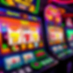 Colorful online slot machine interface