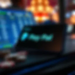 A digital wallet interface showcasing PayPal transactions for online gambling.