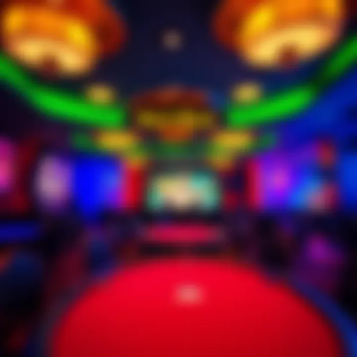 Overview of the vibrant poker room ambiance