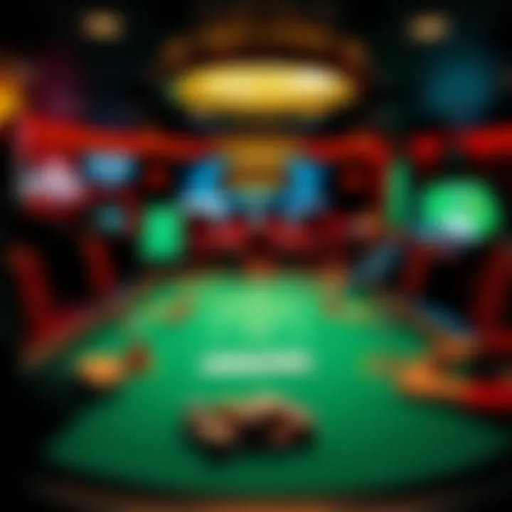 Online Poker Table Experience A vibrant online poker table interface