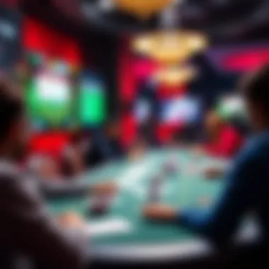 User Interaction in PokerStars An engaging user interface highlighting player interactions