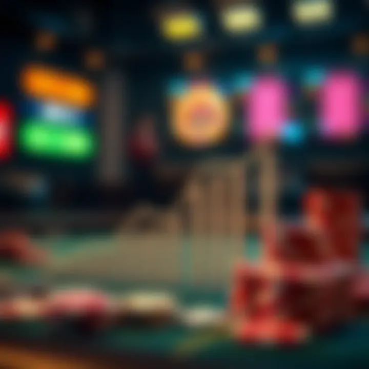 Graph showing emerging trends in the gambling industry