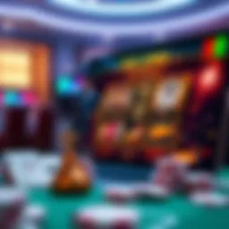 A captivating view of online casino interface showcasing free spins
