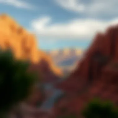 Breathtaking View of Red Rock Canyon A stunning view of Red Rock Canyon showcasing its natural beauty