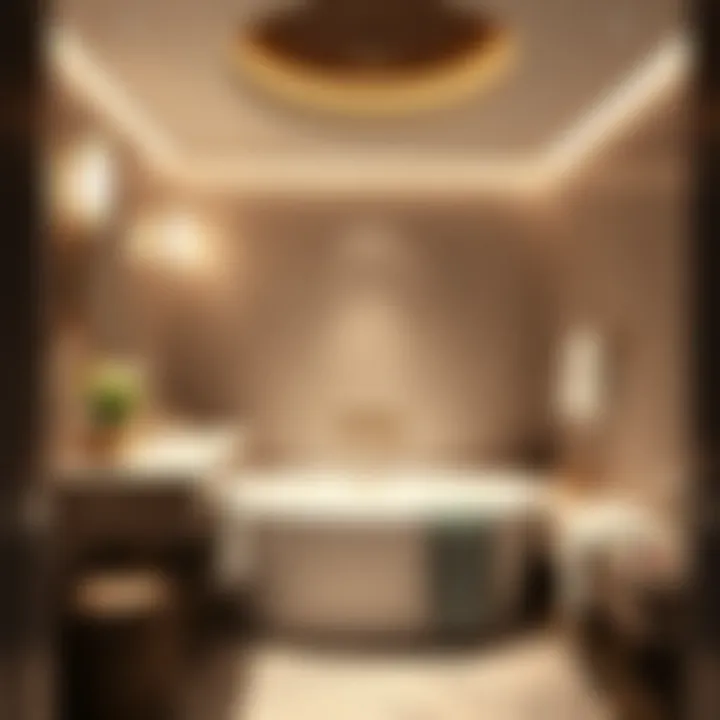 Luxury Bathroom Features Elegant bathroom with high-end fixtures and amenities