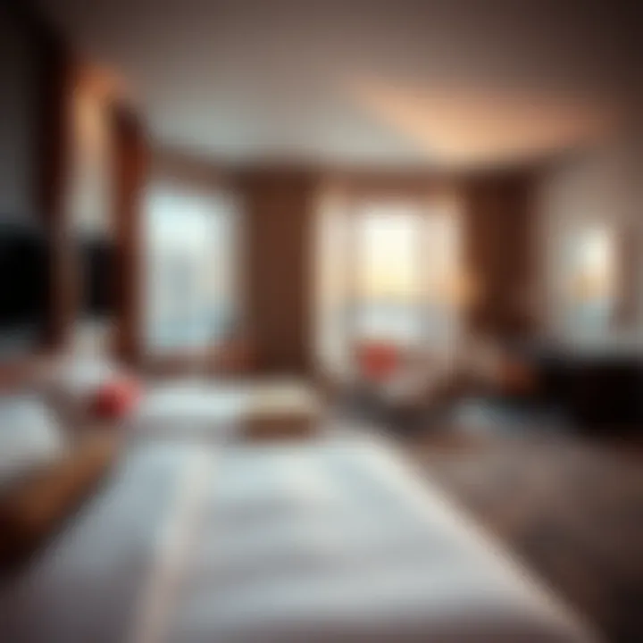 Modern Guest Room Ambiance Spacious guest room featuring modern furnishings and views