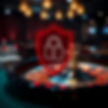 Security Features in Online Gambling A secure online transaction symbol representing safety in gaming