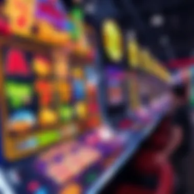 Engaging Slot Game Interface A vibrant online slot game interface showcasing colorful symbols and interactive elements.