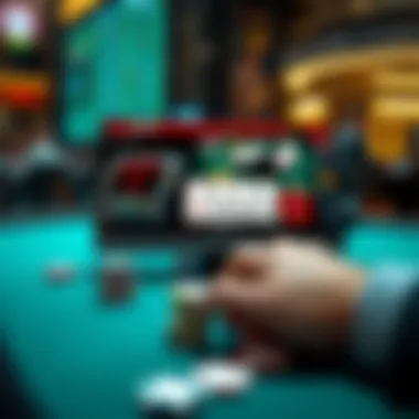 A digital interface showcasing a free online poker platform