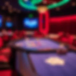 Virtual blackjack table setup