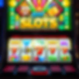 Vibrant online slot machine interface with dazzling graphics